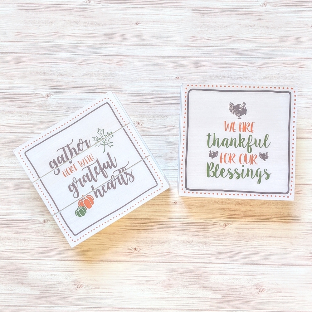 🆕 Thanksgiving Napkin Holders set of 2